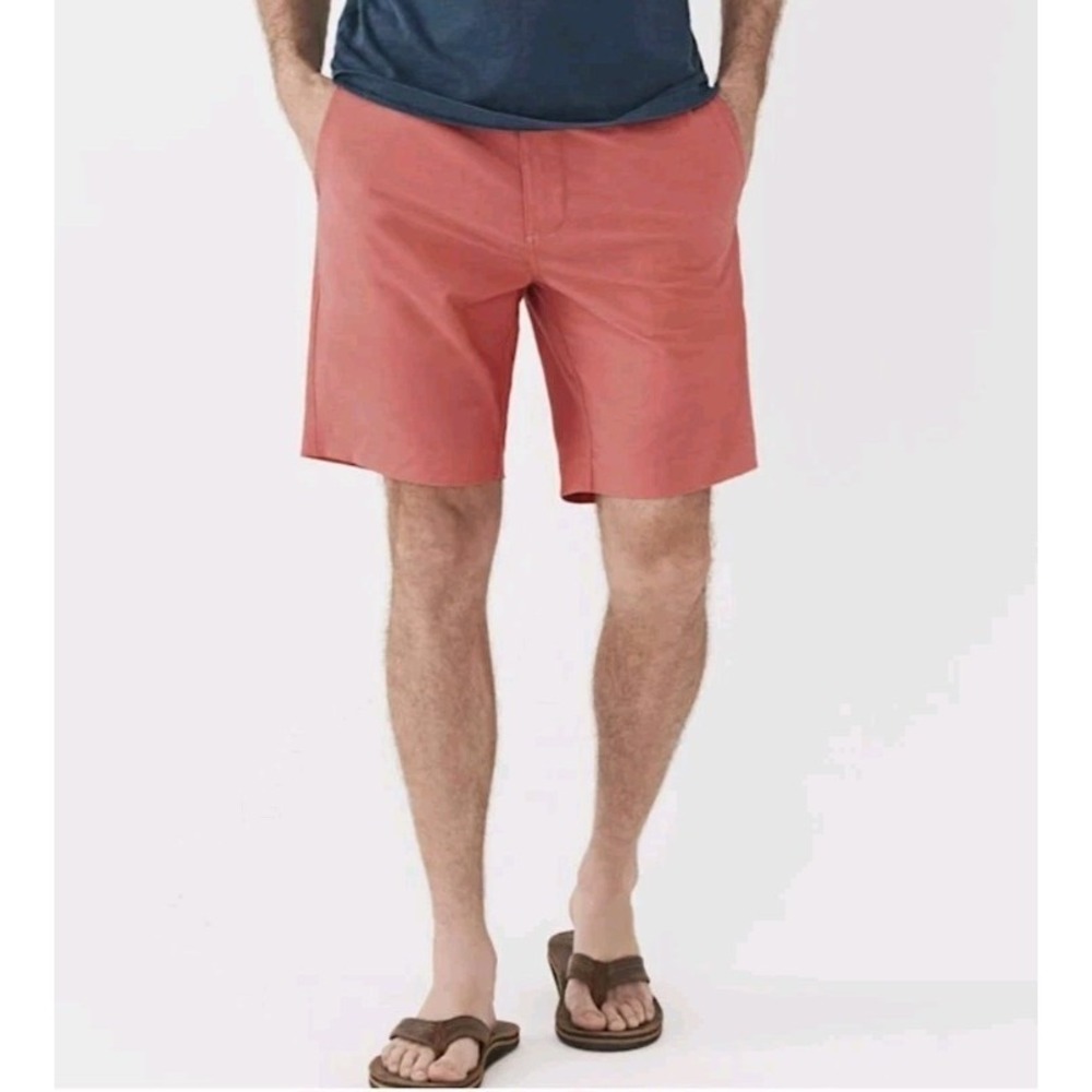 Faherty Original All Day Shorts Size 29 Salmon Inside Drawstring "Beach To Bar"